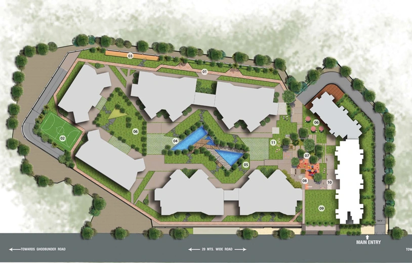 Master Plan of Lodha Bellavista in Thane West, Thane - Image 23954
