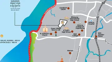 Location of Gurukrupa Marina Enclave - Image 36381