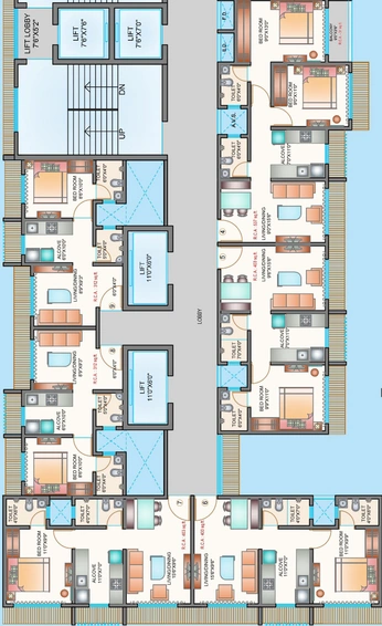 Floor Plan of Je & Vee Shree Satyam in Malad East, Mumbai - Image 36422