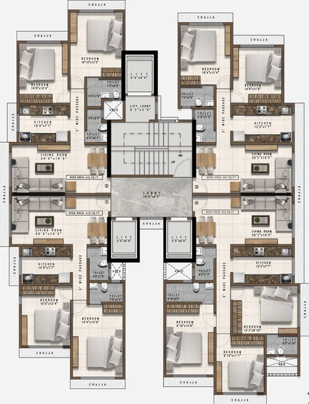 Floor Plan of PCPL Gala in Malad East, Mumbai - Image 36441