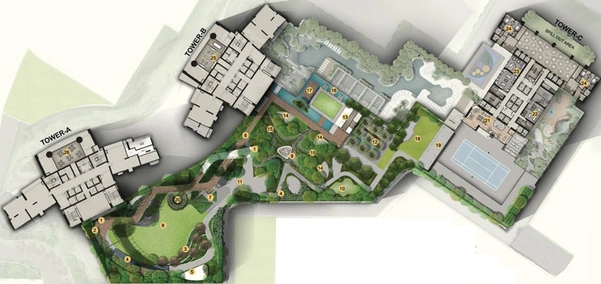 Master Plan of Rustomjee Crown in Prabhadevi, Mumbai - Image 36646