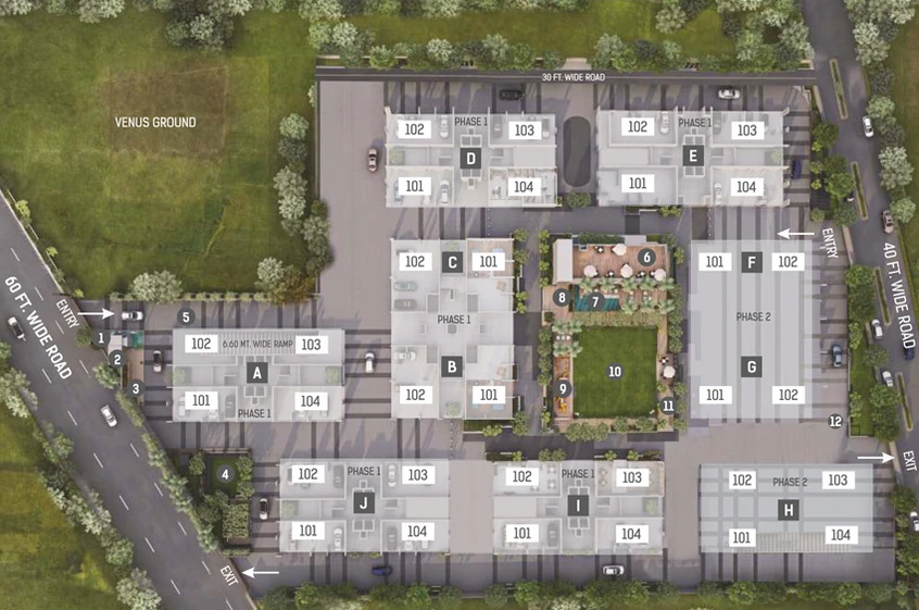 Master Plan of Vivan Cloud 9 in Ambawadi, Ahmedabad - Image 27002