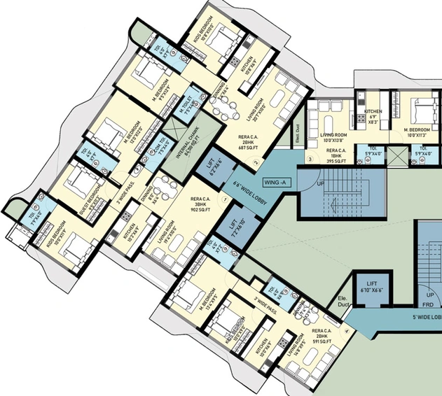 Floor Plan of Je & Vee Om Trimurti in Goregaon East, Mumbai - Image 36681