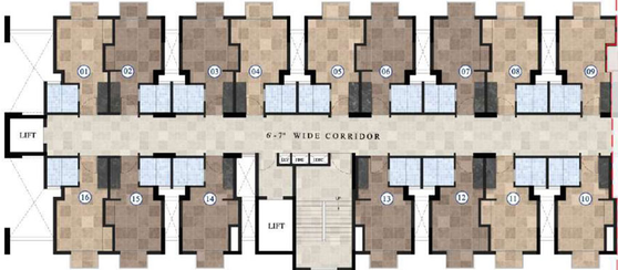 Floor Plan of Starwing I-Stay in Andheri East, Mumbai - Image 36770