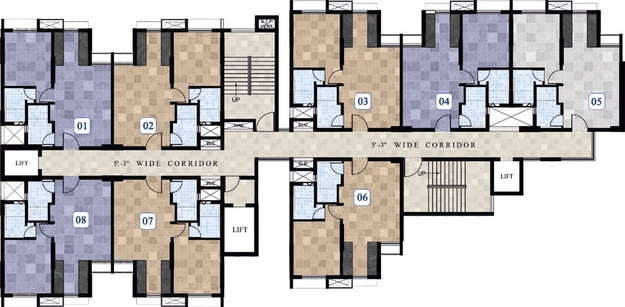 Floor Plan of Starwing Kaatyayni Imperial in Andheri East, Mumbai - Image 36796