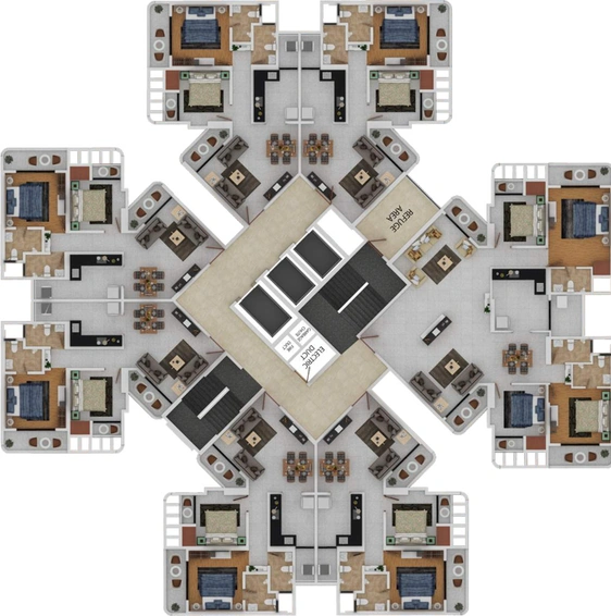 Floor Plan of Davakhar Elegance in Kalyan East, Thane - Image 57153