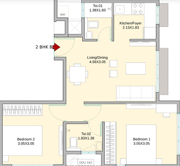 2 BHK Flat in UK Iona in Andheri East, Mumbai - Image 468013