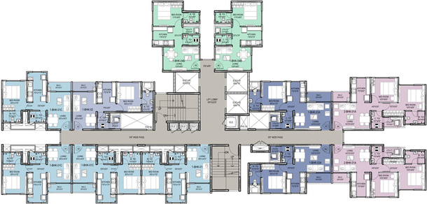 Floor Plan of Kohinoor Eden in Kalyan East, Thane - Image 24221