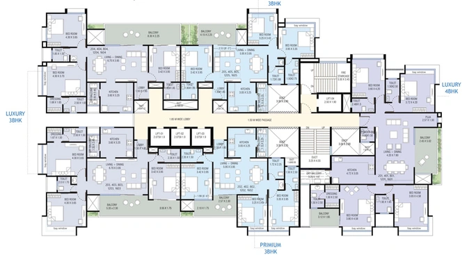 Floor Plan of Yashada Jubilee Hills in Baner, Pune - Image 10893
