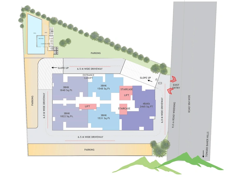 Master Plan of Yashada Jubilee Hills in Baner, Pune - Image 10894