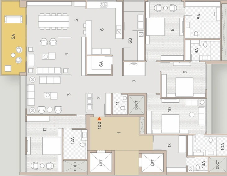 5 BHK Flat in Aaryan Aranyam in Shilaj, Ahmedabad - Image 452671
