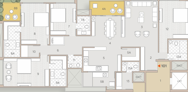 4 BHK Flat in Aaryan Aranyam in Shilaj, Ahmedabad - Image 452668