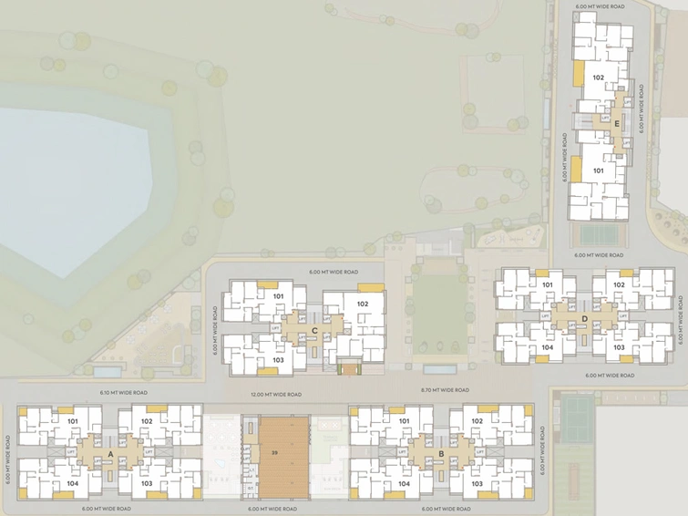 Floor Plan of Aaryan Aranyam in Shilaj, Ahmedabad - Image 27034