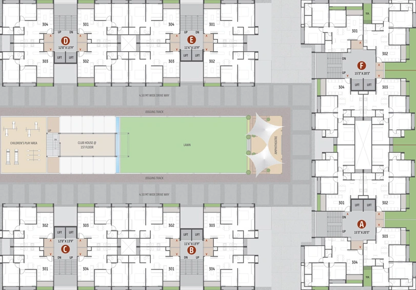 Floor Plan of Kavisha Amara in Shela, Ahmedabad - Image 27084