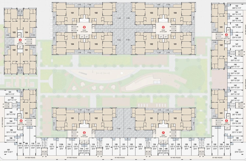 Floor Plan of Kavisha The Canvas in Bopal, Ahmedabad - Image 29119