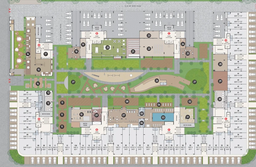 Master Plan of Kavisha The Canvas in Bopal, Ahmedabad - Image 29120