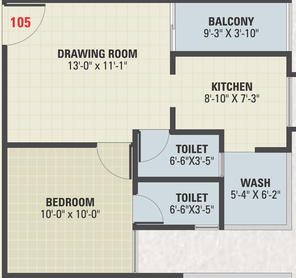 1 BHK Flat in Nakshatra Heights in Narolgam, Ahmedabad - Image 452897