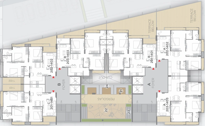 Floor Plan of Ratna Turquoise Dreamz in Shilaj, Ahmedabad - Image 72836
