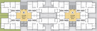 Floor Plan of Ratna Turquoise Greenz in Shela, Ahmedabad - Image 122612