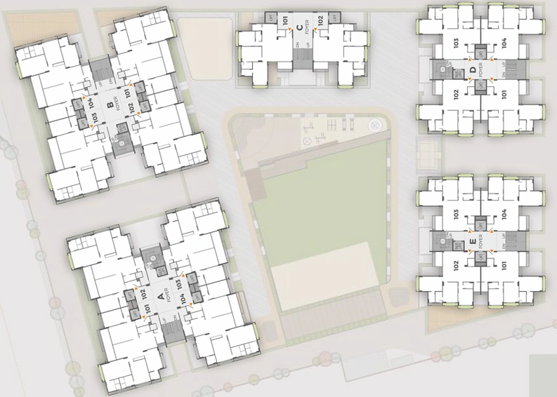 Floor Plan of Ratnaakar Pristine in Jodhpur Village, Ahmedabad - Image 29257