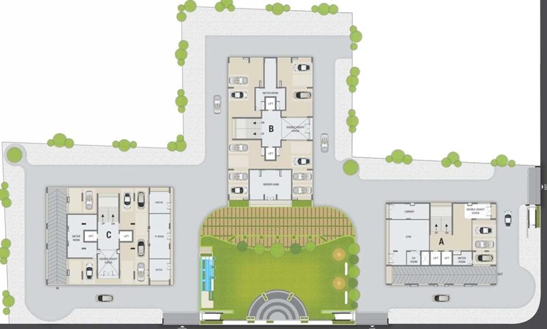 Master Plan of Satyam Skyline 2 in Naranpura, Ahmedabad - Image 29267