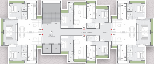 Floor Plan of Shilp Ananta in Shela, Ahmedabad - Image 121859