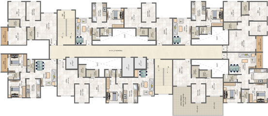 Floor Plan of Mega Pearl in Titwala, Thane - Image 24382