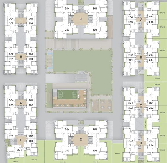 Floor Plan of Shilp Residency in Gota, Ahmedabad - Image 29137