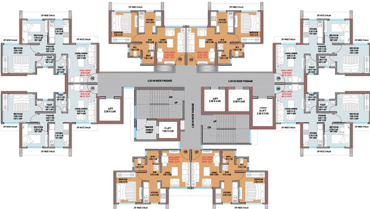 Floor Plan of Raunak Golden Ticket in Kalyan West, Thane - Image 57282