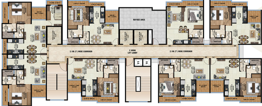 Floor Plan of Saket World in Kalyan East, Thane - Image 85212