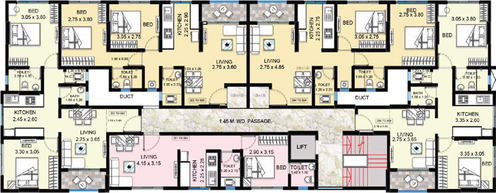 Floor Plan of Seasons Harmony in Kalyan West, Thane - Image 24507