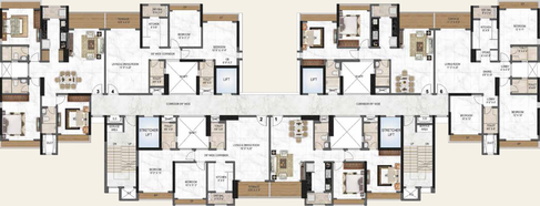 Floor Plan of Vinayak Shreeji Landmark in Kalyan West, Thane - Image 1047