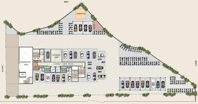 Master Plan of Triveni Crown in Kalyan West, Thane - Image 1109