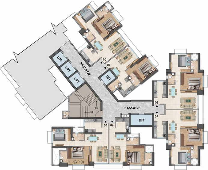 Floor Plan of Chandak Greenairy in Borivali East, Mumbai - Image 36841