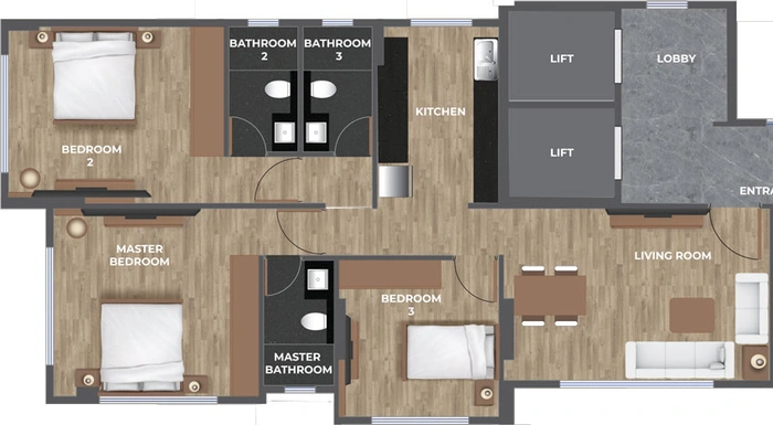 3 BHK Flat in Kakad West End in Andheri West, Mumbai - Image 468040