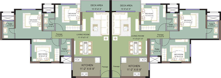 Floor Plan of Lotus Aqua Residences in Andheri West, Mumbai - Image 36880