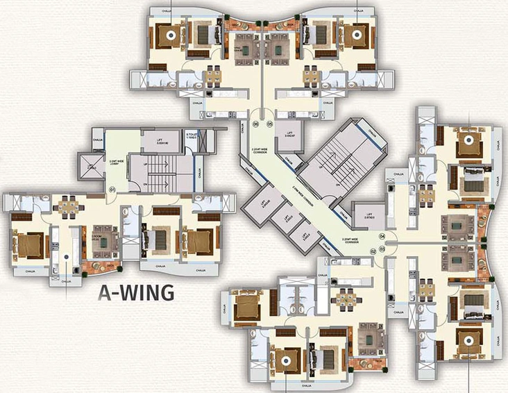 Floor Plan of Tridhaatu Aum in Chembur East, Mumbai - Image 36924