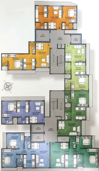 Floor Plan of Kukreja Estate in Chembur East, Mumbai - Image 37009