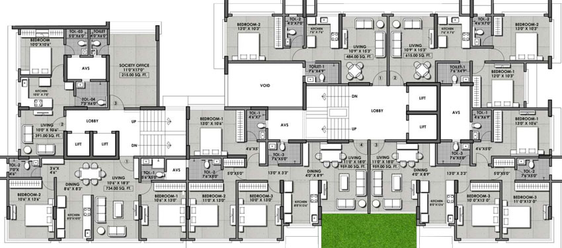 Floor Plan of Atharv Laxmi in Vile Parle East, Mumbai - Image 37098