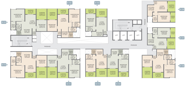 Floor Plan of Rohan Prathama in Hinjewadi, Pune - Image 10971