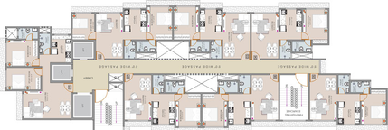 Floor Plan of Ornate Rise in Bhiwandi, Thane - Image 1146