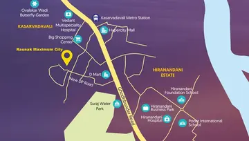 Location of Raunak Maximum City - Image 123051