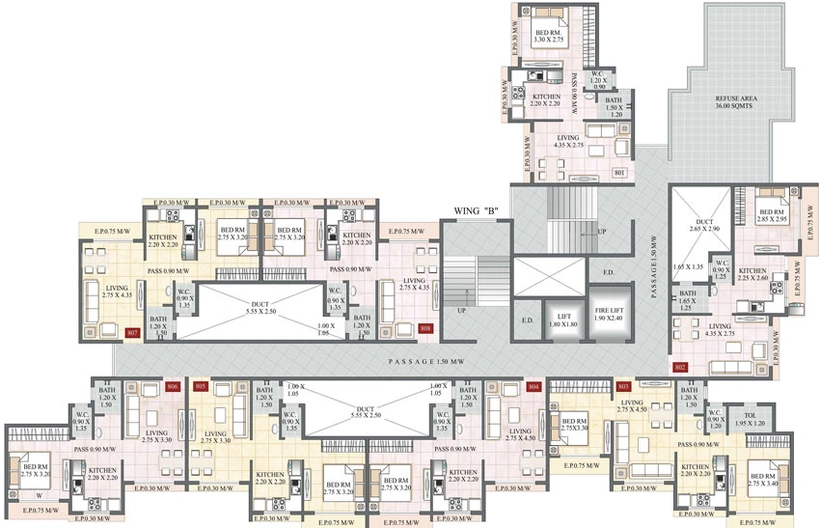 Floor Plan of Panvelkar Utsav in Badlapur East, Thane - Image 25212