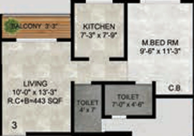 1 BHK Flat in Shakti Siyara Fortune in Bhiwandi, Thane - Image 449633