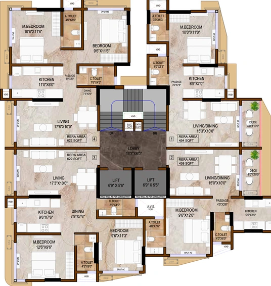Floor Plan of Daiwwik One in Goregaon East, Mumbai - Image 76778