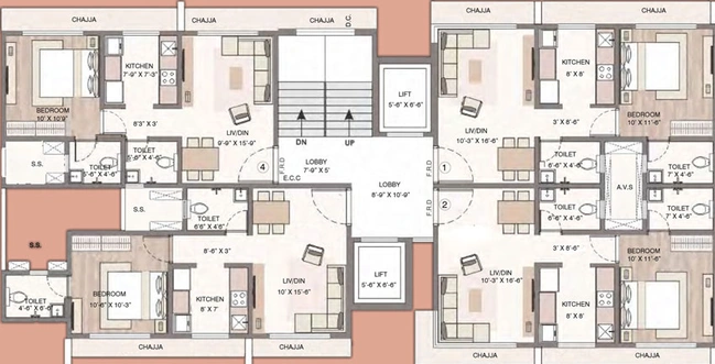Floor Plan of Dem Swashraya in Andheri West, Mumbai - Image 37159
