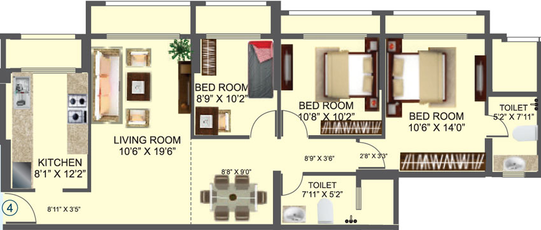 3 BHK Flat in Neelam Solstice in Ghatkopar East, Mumbai - Image 468561