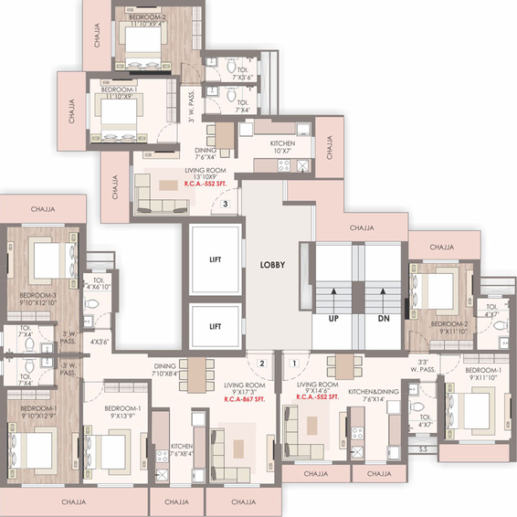 Floor Plan of Nicco Jiten Chs in Andheri West, Mumbai - Image 91012