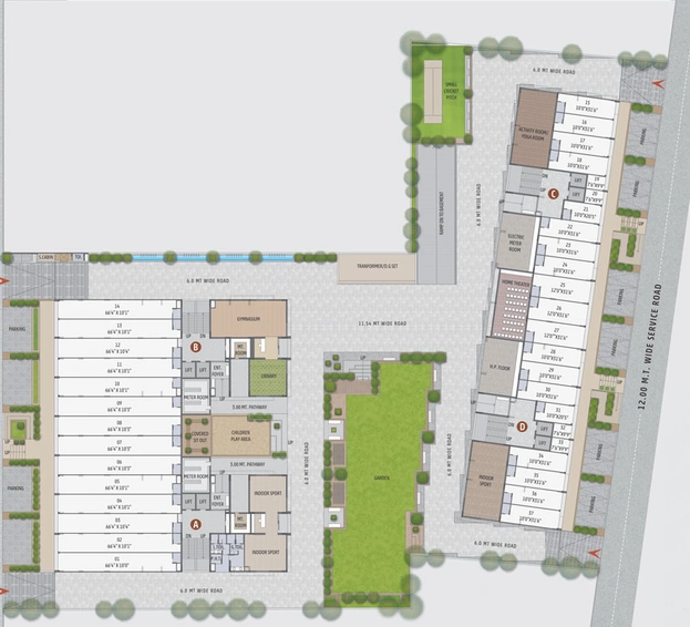 Master Plan of Shagun Saral 207 in Zundal, Ahmedabad - Image 28169