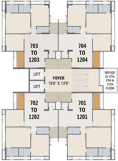 Floor Plan of Aamrakunj Arastu in Chandkheda, Ahmedabad - Image 28086